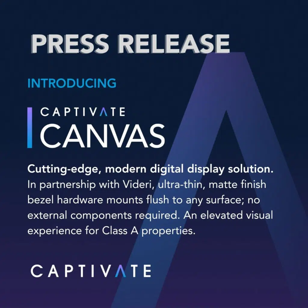 Press Release Captivate CANVAS